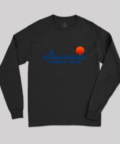 Amity 1975 Jaws Nerd Long Sleeve T-Shirt