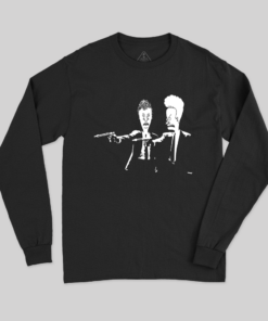 Beavis And Butthead Pulp Fiction Nerd Long Sleeve T-Shirt