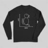 Cat Bird Graph Long Sleeve T-Shirt