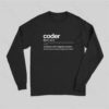 Coder definition Long Sleeve T-Shirt
