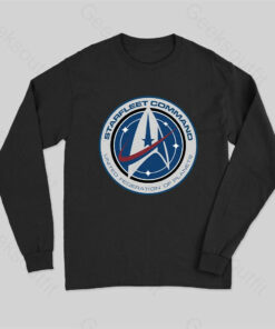 Cosmic Voyage Discovery Starfleet Command Long Sleeve T-Shirt