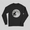 Dinosaur Bike and Moon Long Sleeve T-Shirt