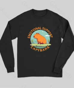 Emotional Support Capybara Long Sleeve T-Shirt