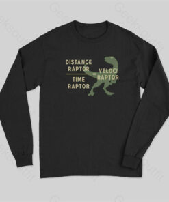 Equations Of Motion Science Velociraptor Long Sleeve T-Shirt