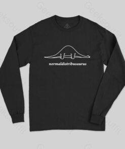 Normal Distribution Dinosaur Long Sleeve T-Shirt