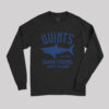 Quint’s Shark Fishing Amity Island Nerd Long Sleeve T-Shirt
