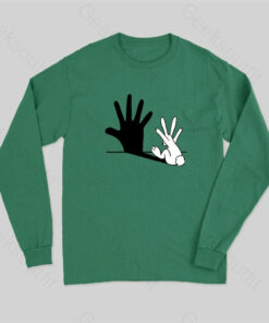 Rabbit Hand Shadow Funny T-Shirt
