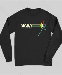 Retro NASA Voyager Spacecraft Long Sleeve T-Shirt