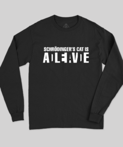 Schrdinger’s Cat ADLEIAVDE Geek Science Long Sleeve T-Shirt