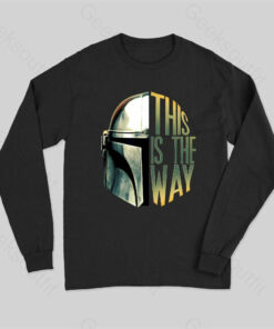 The Mandalorian This Is The Way Helmet  Long Sleeve T-Shirt