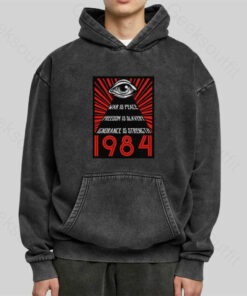 1984 Orwell Washed Hoodie