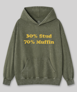 30 Stud 70 Muffin Washed Hoodie