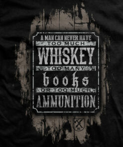 Books, Whiskey and Ammunition T-Shirt