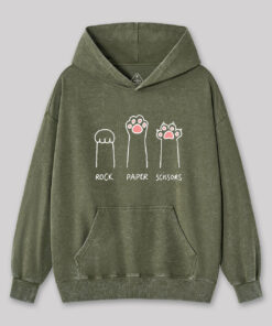 Cat Paw Washed Hoodie