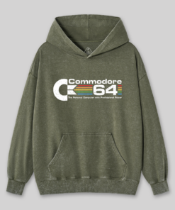 Commodore 64 Nerd Washed Hoodie