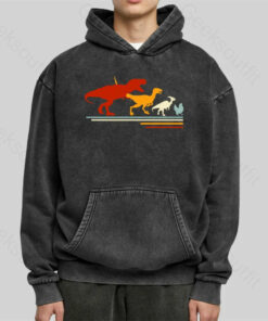 Dinosaur Evolution Washed Hoodie