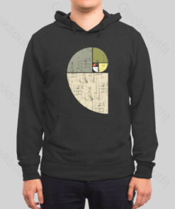 Distressed Fibonacci Spiral Hoodie