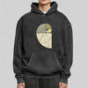 Distressed Fibonacci Spiral Washed Hoodie