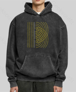 Double Slit Light Wave Particle Science Experiment Washed Hoodie