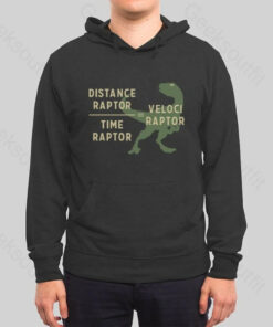 Equations Of Motion Science Velociraptor Hoodie