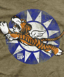 Flying Tigers Bomber T-Shirt – Heather Brown
