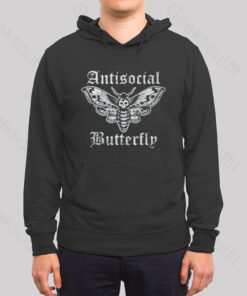 Funny Antisocial Butterfly Hoodie