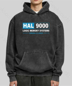 Hal 9000 Logic Memory Systems Washed Hoodie
