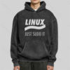 Linux Just Sudo It Washed Hoodie