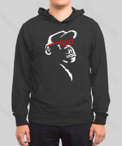 Monkey With Red Glasses Hoodie
