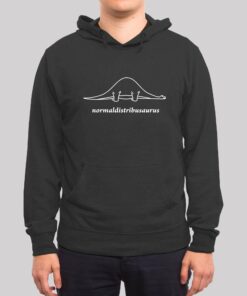 Normal Distribution Dinosaur Geek Hoodie