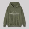 Normal Distribution Dinosaur Washed Hoodie