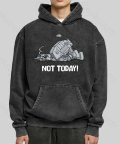 Not Today Washed Hoodie