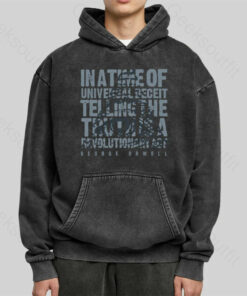 Orwellian Truth Washed Hoodie