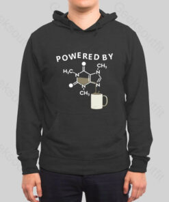 Powered By Caffeine Unisex Geek Hoodie
