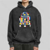 R2D2 Mondrian Washed Hoodie