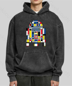 R2D2 Mondrian Washed Hoodie