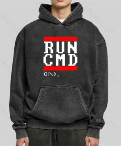 RUN CMD Washed Hoodie