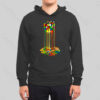 Rainbow Abstraction melted rubix cube Hoodie