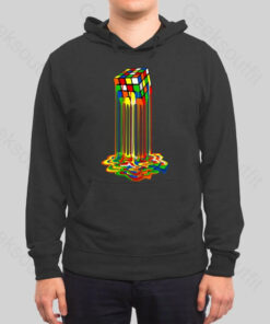 Rainbow Abstraction melted rubix cube Hoodie