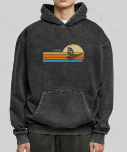 Retro JWST James Webb Space Telescope Washed Hoodie