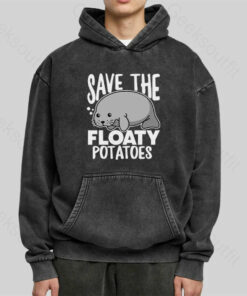 Save the Floaty Potato Washed Hoodie
