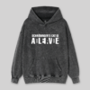 Schrdinger’s Cat ADLEIAVDE Geek Science Washed Hoodie
