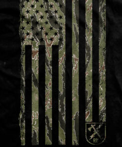 Tiger Stripe Camo Flag T-Shirt