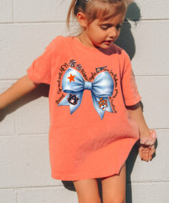 Auburn Watercolor Bow War Eagle Tee Comfort Colors or Bella Canvas  Youth and Adult Sizes