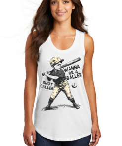 Baller Shot Caller Baseball Tank Baseball Mom Tank Top