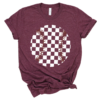 Bella Canvas Checkered Baseball Tee Quality Retro Tee