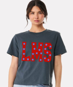 Bella Canvas MULTIPLE COLORS CROPPED Custom School Letters Spirit Shirt