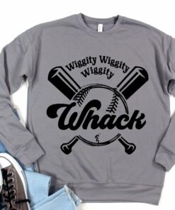 Bella Canvas Soft Style Baseball Wiggity Wiggity Wiggity Whack Sweatshirt