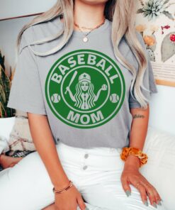 Bella Canvas or Comfort Colors Baseball Coffee Mom Tee Quality Retro Tee  Multiple Colors