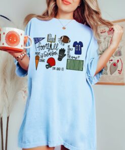 Bella Canvas or Comfort Colors Football Things TeeHalloween Fall Shirt Youth and Adult Shirts